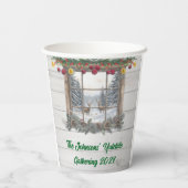 クリスマス素朴パーティー 紙コップ (裏面)