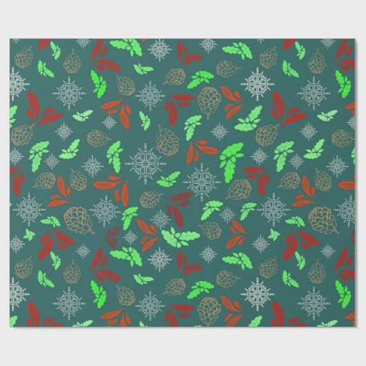 クリスマス素朴ビベス ラッピングペーパー (フラット)