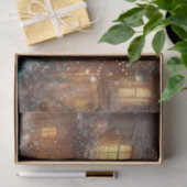 クリスマス素朴ビレッジデコッページのホリデーマウス 薄葉紙 (ギフト)