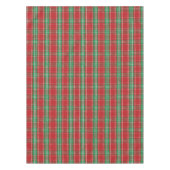 クリスマス素朴ファームハウスレッドカントリープレイド テーブルクロス (正面)