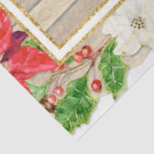 クリスマス素朴フローラジョイ・トゥ・ワールドタイポグラフィ 薄葉紙 (詳細)