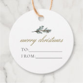 クリスマス素朴プレゼントからNOEL Winter Pine フェイバータグ (正面)