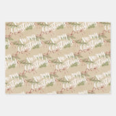 クリスマス素朴ホリデーシトラススパイス ラッピングペーパーシート (正面2)