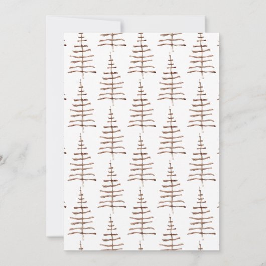 クリスマス素朴ホリデーパーティー 招待状 (裏面)