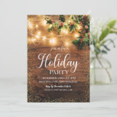 クリスマス素朴ホリデーパーティー 招待状 (スタンド正面)