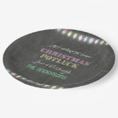 クリスマス素朴ポルトラックシャルボードストリングライト ペーパープレート (アングル)