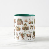 クリスマス素朴マグカップ マグカップ (中央)