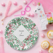 クリスマス素朴ミスタントウ水彩手絵を描形 ペーパープレート (パーティー)