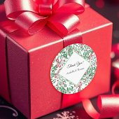 クリスマス素朴ミスタントウ水彩手絵を描形 ラウンドシール