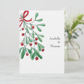 クリスマス素朴ミスタントウ水彩手絵を描形 案内状 (スタンド正面)