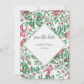 クリスマス素朴ミスタントウ水彩手絵を描形 案内状 (裏面)