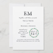 クリスマス素朴リハーサル夕食招待状写真を追加 招待状 (正面)