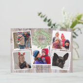 クリスマス素朴リースフォトコラージュ (スタンド正面)