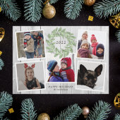 クリスマス素朴リースフォトコラージュ