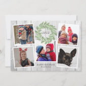 クリスマス素朴リースフォトコラージュ (正面)