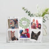 クリスマス素朴リースフォトコラージュ (スタンド正面)