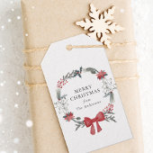 クリスマス素朴リースホリデイ ギフトタグ
