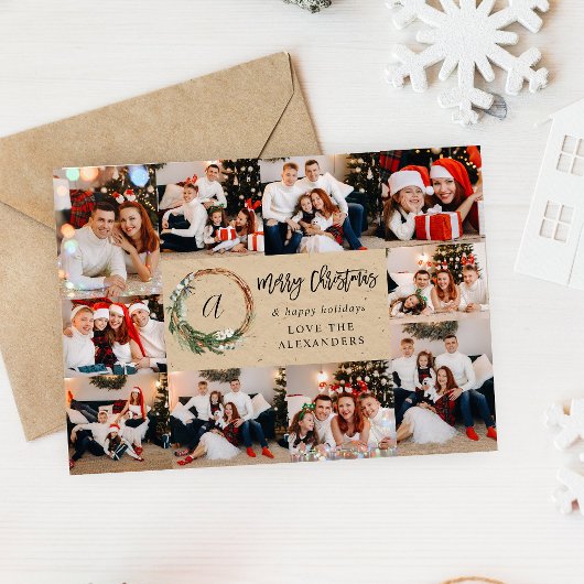 クリスマス素朴リース10数々の写真 – Beige