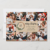 クリスマス素朴リース10数々の写真 – Beige (正面)