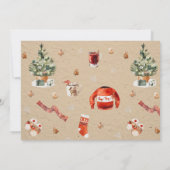 クリスマス素朴リース10数々の写真 – Beige (裏面)