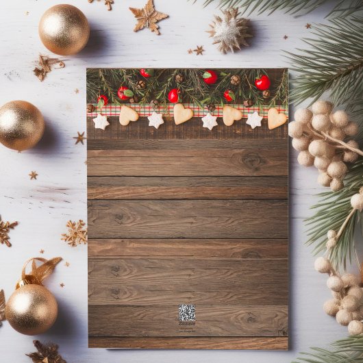 クリスマス素朴写真コラージュ シーズンカード