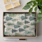 クリスマス素朴冬林の松 薄葉紙 (ギフト)