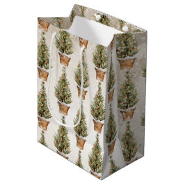 クリスマス素朴抱き枕 ミディアムペーパーバッグ