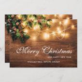 クリスマス素朴挨拶企業の会 シーズンカード (正面/裏面)