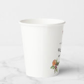 クリスマス素朴植物性の赤ちゃんシャワー 紙コップ (右)