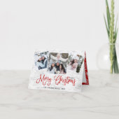 クリスマス素朴樺の木樹皮3 PHOTO Greeting シーズンカード (正面)