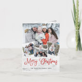 クリスマス素朴樺の木樹皮4 PHOTO Greeting シーズンカード (正面)