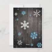 クリスマス素朴男の赤ちゃん シーズンカード (裏面)