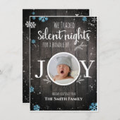 クリスマス素朴男の赤ちゃん シーズンカード (正面/裏面)