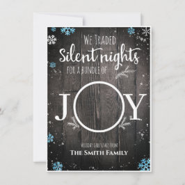 クリスマス素朴男の赤ちゃん シーズンカード