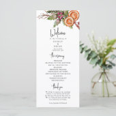 クリスマス素朴結婚式 プログラム (スタンド正面)