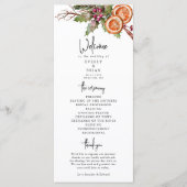 クリスマス素朴結婚式 プログラム (正面)