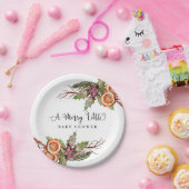 クリスマス素朴赤ちゃんシャワー ペーパープレート (パーティー)