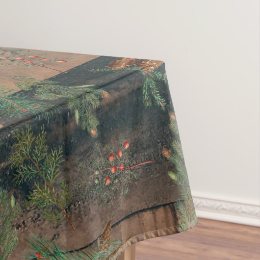 クリスマス素朴針葉樹パインウッドテーブルクロス テーブルクロス (インサイチュ)