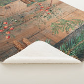 クリスマス素朴針葉樹パインウッド シェルパブランケット (3/4)