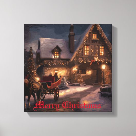 クリスマス素朴魔法 キャンバスプリント (正面)