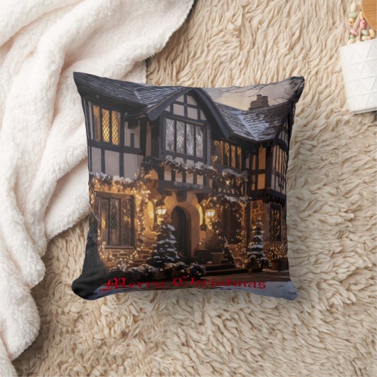 クリスマス素朴魔法 クッション (ブランケット)