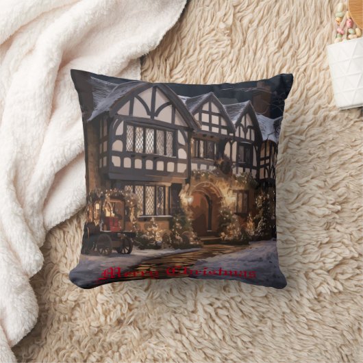 クリスマス素朴魔法 クッション (ブランケット)