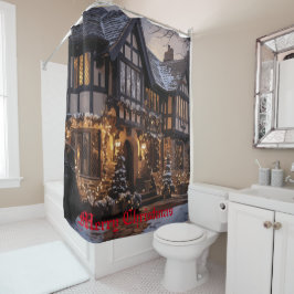 クリスマス素朴魔法 シャワーカーテン