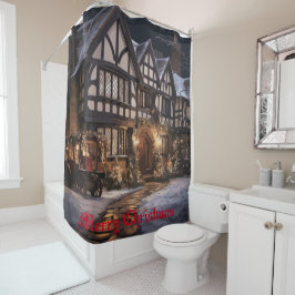 クリスマス素朴魔法 シャワーカーテン