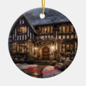 クリスマス素朴魔法 セラミックオーナメント (正面)
