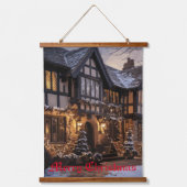 クリスマス素朴魔法 吊り下げ型タペストリー (正面)