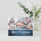 クリスマス素朴5 PHOTOグリーティングホリデー ポストカード (スタンド正面)
