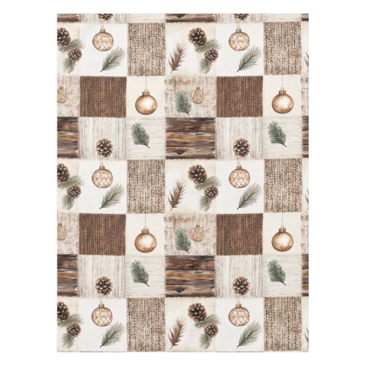 クリスマス素朴 テーブルクロス (正面)