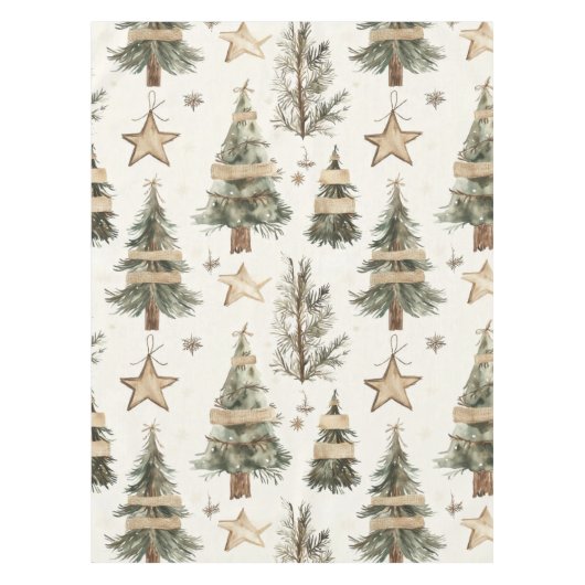 クリスマス素朴 テーブルクロス (正面)