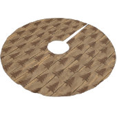 クリスマス素朴 ブラッシュドポリエステルツリースカート (アングル)